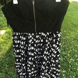 Black & White Fire Los Angeles Dress